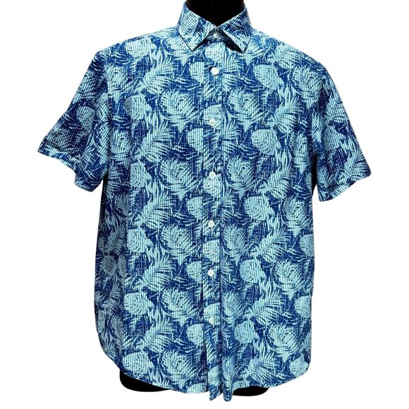 Michael Kors Mens Classic Fit Short Sleeve Shirt Medium - Picture 1 of 6